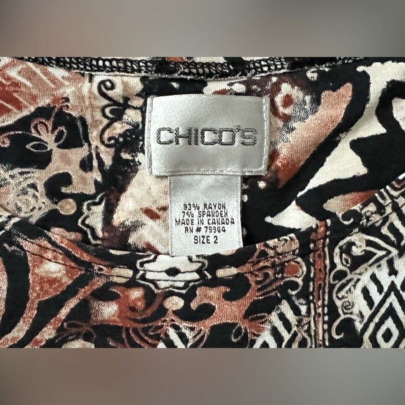 Chico's Multicolor Sleeveless Top size M - Picture 2 of 3